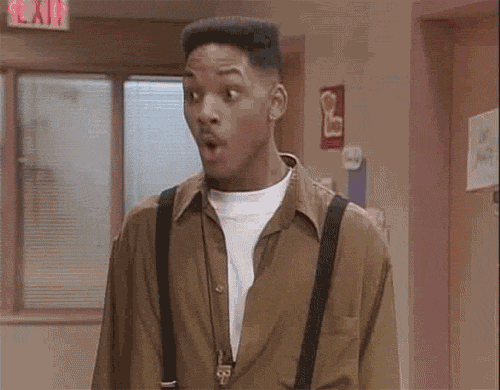 Fresh Prince, Will Smith Surprised GIF